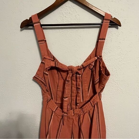 Cali 1850 Orange Jumpsuit with Open Back - Picture 7 of 7